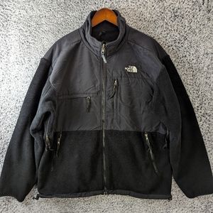 The North Face Jacket Mens XL Black Fleece Denali Full Zip Pockets Hiking
